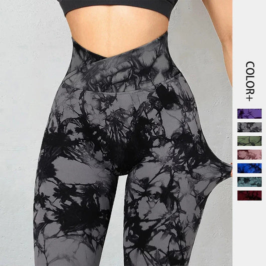 HerGlow Tie-Dye Seamless Leggings