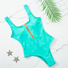 HerCurve Zip-Front One-Piece Swimsuit