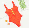 HerCurve Zip-Front One-Piece Swimsuit