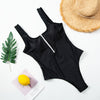 HerCurve Zip-Front One-Piece Swimsuit