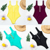 HerCurve Zip-Front One-Piece Swimsuit
