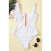 HerCurve Zip-Front One-Piece Swimsuit
