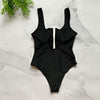 HerCurve Zip-Front One-Piece Swimsuit